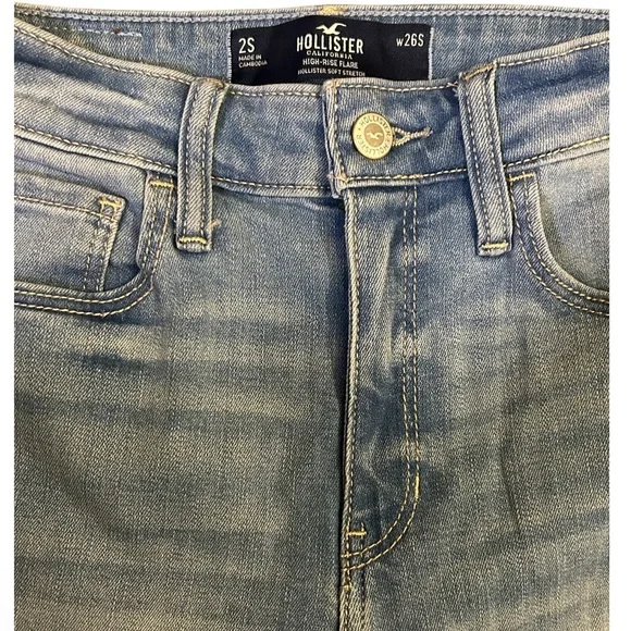 Hollister Light Blue Flare Jeans - Picture 5 of 7